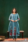 KF 1112 Kalaai Chanderi Silk Kurti With Bottom Dupatta Suppliers In India